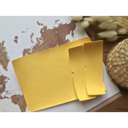 Заготовка для обложки на паспорт - Жёлтый матовый