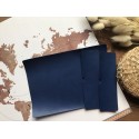 Заготовка для обложки на паспорт - Синий матовый