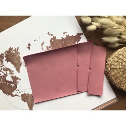 Заготовка для обложки на паспорт - Пепельно-розовый матовый