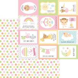Лист бумаги Cute As A Button - Bundle Of Joy - Doodlebug