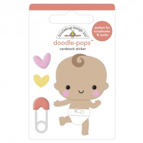 3D наклейка Doodle-Pops - Baby Steps, Bundle Of Joy - Doodlebug