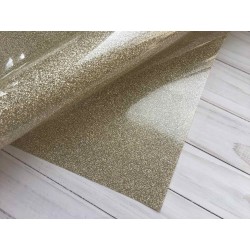 Термотрансферная плёнка Glitter (10х25 см) - Светлое золото