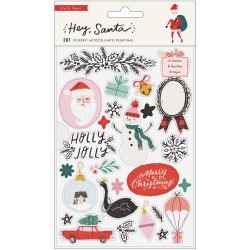 Наклейки - Hey, Santa Sticker Book - Crate Paper