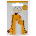 3D наклейка Doodle-Pops - Jenny & Jojo Giraffe - Doodlebug