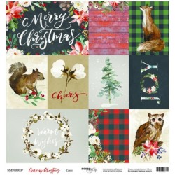 Лист бумаги Cards - Merry Christmas - Scrapmir