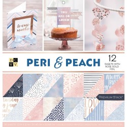 1/2 набора бумаги 30х30 (18 л) - Peri & Peach - DCWV