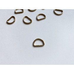 D-образное кольцо 10х13 мм - Старое золото