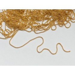Цепочка шариковая 1 мм (20 см) - золото