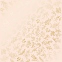 Лист бумаги с фольгированием - Golden branches beige - Фабрика Декору