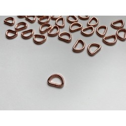 D-образное кольцо 10 мм - Розовое золото