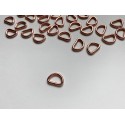 D-образное кольцо 10 мм - Розовое золото