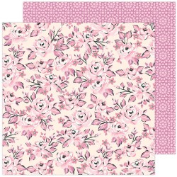 Лист бумаги Pink Rose Buds - Garden Party - Maggie Holmes