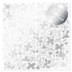 Ацетатный лист- Silver winterberries - Фабрика Декору