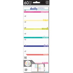 Блок листов для планера на дисках (30 шт)  - Daily Schedule - BIG Half Sheet Note Paper - The Happy Planner