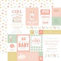 Лист бумаги Multi Journaling Cards - It's A Girl  - Echo Park Paper  -