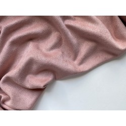 Замша иск. (двухсторонняя) №302 (новый) - Перламутрово-розовый, 25х48 см
