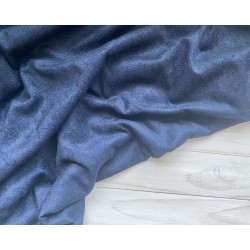 Замша штучна (двостороння) №309 - Темно-синій, 25х75 см