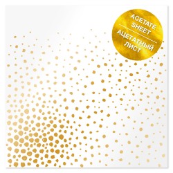 Ацетатный лист - Golden Maxi Drops - Фабрика Декору