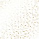 Лист бумаги White - Golden Drawing pins and paperclips - Фабрика Декору