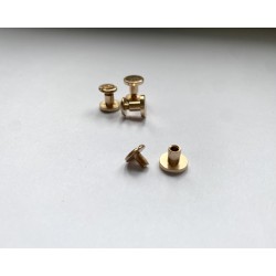 Крепление для кольцевого мехаизма (болт), 4 мм - Старое золото - 1 шт
