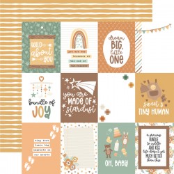 Лист скрап бумаги 3x4 Journaling Cards - Our Baby - Echo Park