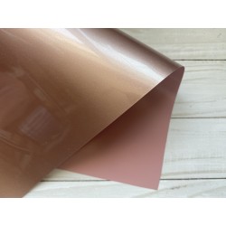 Термотрансферная плёнка Metal (10х25 см) - Цвет розовое золото