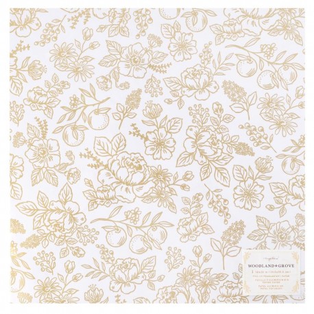Кардсток Pearlescent W/Gold Foil - Woodland Grove - Maggie Holmes