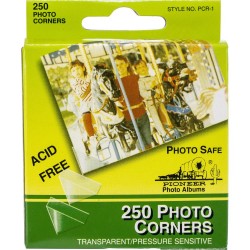 Куточки для фото, 250 шт - Photo Corners Self-Adhesive - Pioneer