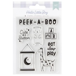 Штампи Mini Stamp Set - Hello Little Boy - American Crafts