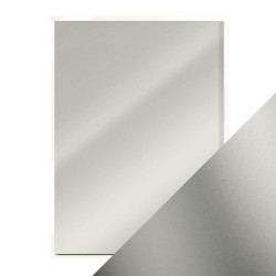 Лист зеркальной бумаги - Frosted Silver