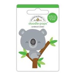 3D наклейка (коала) - Doodle-Pops 3D Stickers - At the Zoo - Doodlebug