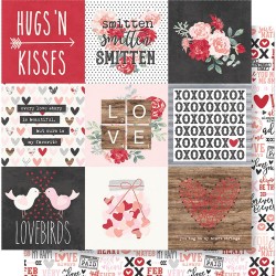 Лист бумаги 4"X4" Elements - Kissing Booth - Simple Stories