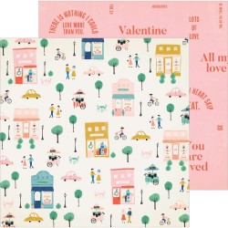 Лист бумаги Amour - La La Love - Crate Paper