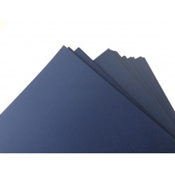 Дизайнерский картон (250 г) - тёмно-синий, гладкий (22,5х21 см)