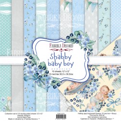 Набор бумаги  30x30см- "Shabby baby boy redesign" - Фабрика Декору