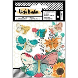 Объёмные наклейки из веллума - Vicki Boutin - American Crafts