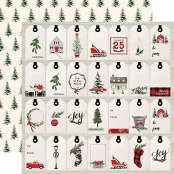 Лист бумаги Gift Tags - Christmas Market - Carta Bella