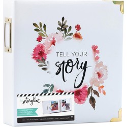 Альбом Storyline2 с файлами - White Floral - Heidi Swapp