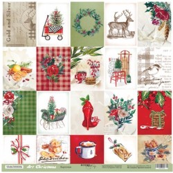 Лист бумаги Карточки - Art Christmas - Scrapmir