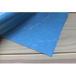 Термотрансферная плёнка Glitter (10х25 см) - Голубой