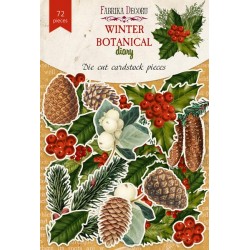 Высечки 72 шт - Winter botanical diary - Фабрика Декору