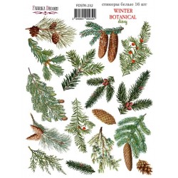 Наклейки (стикеры) No 232 - Winter botanical diary - Фабрика Декору