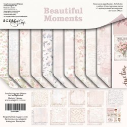 Набор бумаги 30х30 см - Beautiful Moments - Scrapmir